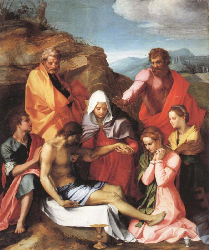 Andrea del Sarto Pieta with Saints Norge oil painting art